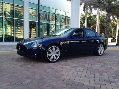 2011 maserati quattroporte s executive gt 4.7 blue/tan/blue piping 18,706 miles!