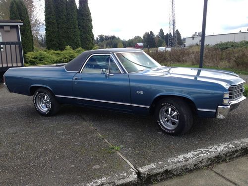 71 chevy el camino ss 350 - new paint &amp; interior - no reserve auction!