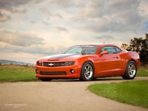 2010 chevrolet camaro 2ss inferno orange low miles