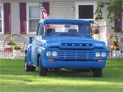 1959 ford f-100 short bed, side step, hot rod truck pickup