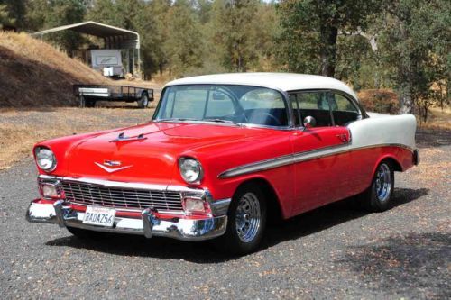 Restored 1956 chevrolet bel air 2dr hardtop 350/automatic 10 bolt disc