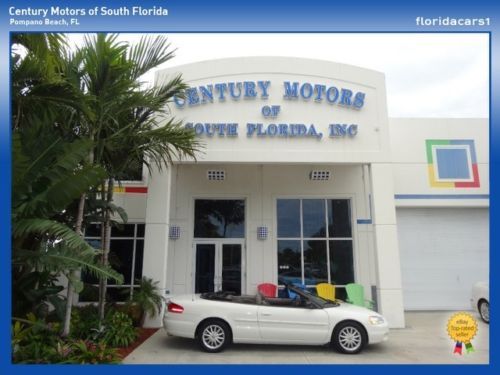 2001 chrysler sebring lxi convertible 2.7l v6 auto low mileage leather loaded