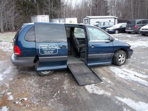 Lowered floor  wheelchair minivan dodge caravan vmi summit ramp conversion