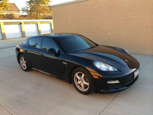 Black/black porsche panamera; under factory warranty with sport package; clean