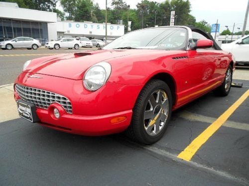 2003 ford thunderbird deluxe 2-door convertible - torch red - 3.9 v8