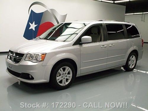 2012 dodge grand caravan crew stow n go rear cam 61k mi texas direct auto