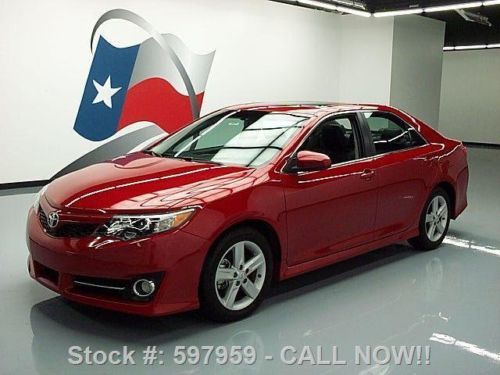 2012 toyota camry se auto sunroof nav htd leather 8k mi texas direct auto