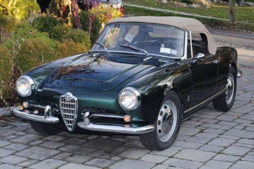 1955 alfa romeo giulietta spider 1.3l