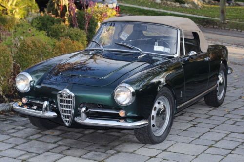 1955 alfa romeo giulietta spider 1.3l