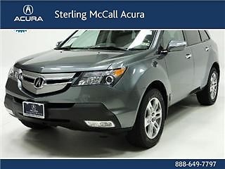 2009 acura mdx awd suv tech pkg navigation snrf lthr heated seats third row 6cd!