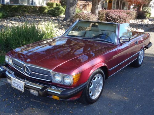 1989 mercedes 560sl convertibe low miles california car excellent roadster rare