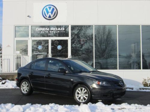 2008 mazda 3 black/black sporty manual trans 32 mpg low reserve call for details