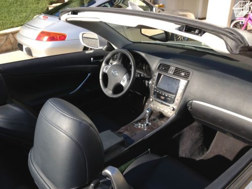 2012 lexus is 250 c; silver/black; 17,500 miles
