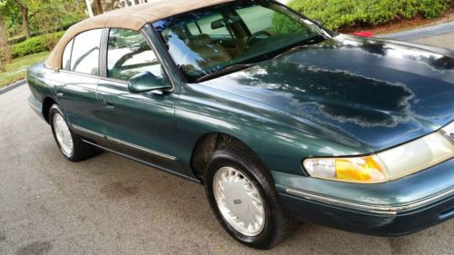 Green 1995 lincoln continental signature sedan 4-door 4.6l no reserve low miles