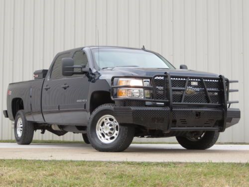 08 k2500hd lt1 z71 6.6 duramax 6spd allison 4x4 lwb ranch-hand 1-owner carfax tx