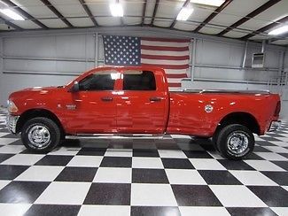 Red 1owner crew cab 6.7 cummins diesel auto warranty financing extras cloth nice