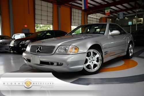 02 mercedes sl500 roadster silver arrow sl2 48k cd-changer alloys hardtop