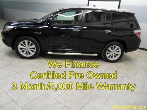 08 highlander hybrid 4x4 limited heat seats backup camera warranty finance texas