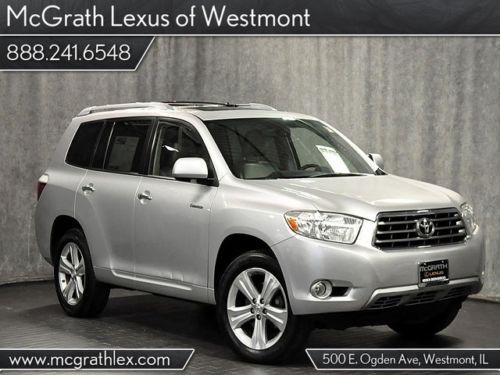 2008 highlander limited 4wd navigation rear dvd