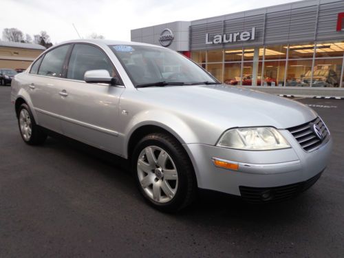 2003 passat glx sedan v6 fwd heated leather seats sunroof video 1 owner carfax