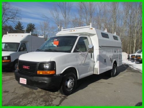 2004 gmc g 3500 6.0l gas stahl usv service body enclosed utility