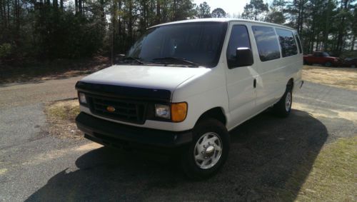 2005 ford e350 xl passenger 6.0 turbo diesel low miles!