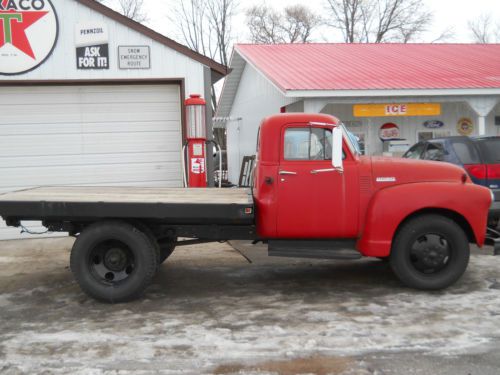 1951 chevy truck shorty flatbed 4100 model very solid