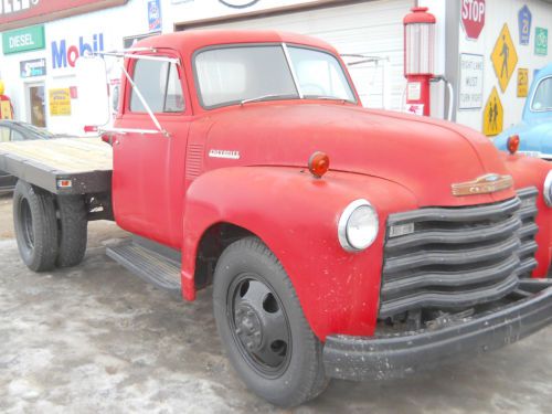 1951 Chevy Truck Shorty Flatbed 4100 model Very solid, US $3,850.00, image 2