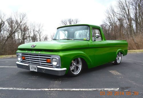 1963 ford f100 unibody restomod well done beautiful condition very sharp