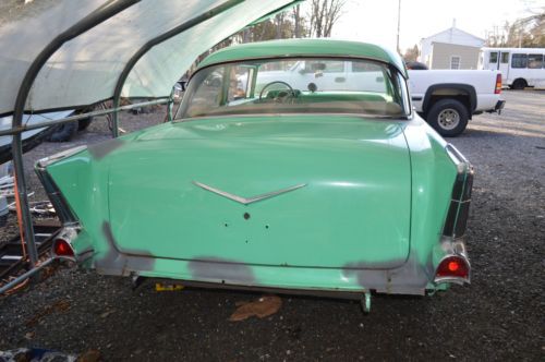 1957 57 CHEVY 150 SEDAN POST BELAIR 2 DOOR ROLLER PROJECT 9 INCH MINI TUBBED 55, image 2