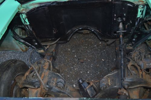 1957 57 CHEVY 150 SEDAN POST BELAIR 2 DOOR ROLLER PROJECT 9 INCH MINI TUBBED 55, image 14