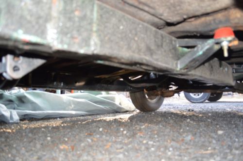 1957 57 CHEVY 150 SEDAN POST BELAIR 2 DOOR ROLLER PROJECT 9 INCH MINI TUBBED 55, image 15