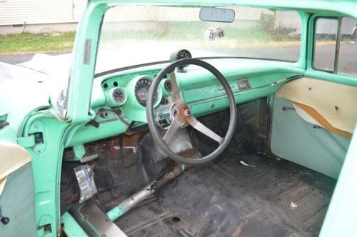 1957 57 CHEVY 150 SEDAN POST BELAIR 2 DOOR ROLLER PROJECT 9 INCH MINI TUBBED 55, image 21