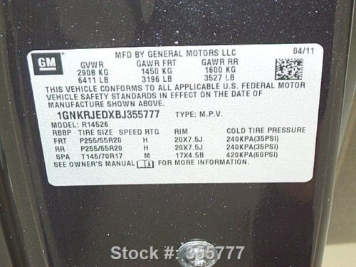 2011 CHEVY TRAVERSE 7-PASS LEATHER REAR CAM 20'S 24K MI TEXAS DIRECT AUTO, US $25,980.00, image 11