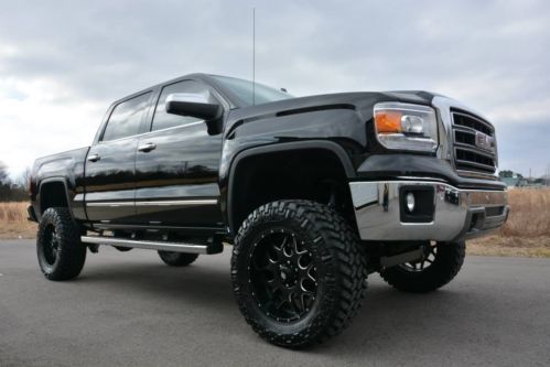 Lifted 2014 gmc sierra slt 4x4 6.2l crew cab 6&#039;procomp sunroof low miles!!!