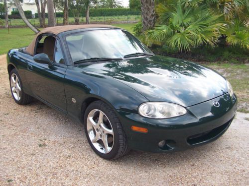 2001 mazda miata se convertible 2-door 1.8l**special edtion-british racing gree