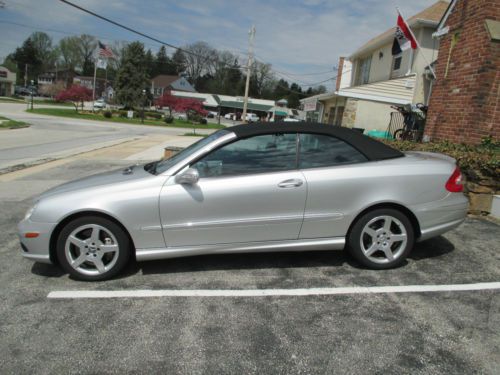 2005 mercedes benz clk500 convertible  one owner  low miles !!