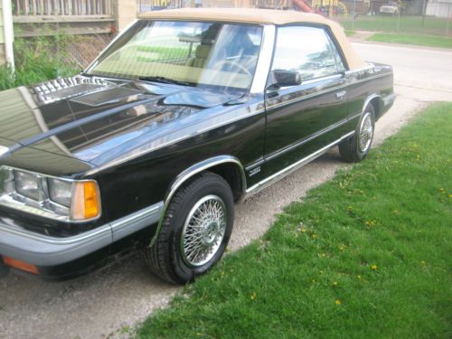 1986 chrysler lebaron convertible