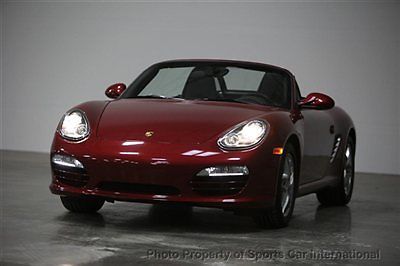 2009 porsche boxster - ^ speed manual - no nav - ruby red over black - 10,600 mi