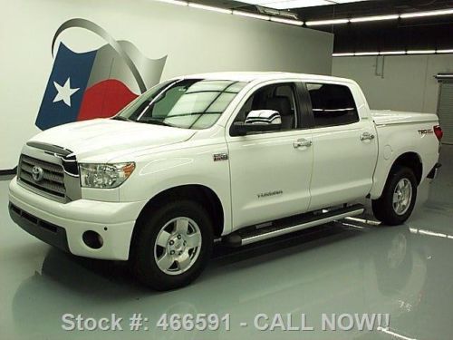 2007 toyota tundra ltd crewmax trd rear cam leather 53k texas direct auto