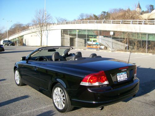 2007 volvo c70 retractable hardtop convertible turbo black/black