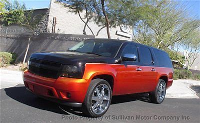 2007 chevrolet suburban ltz leather loaded orange &amp; black exterior