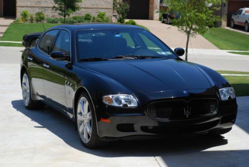 2007 maserati quattroporte sport gt - nero carbonio / nero