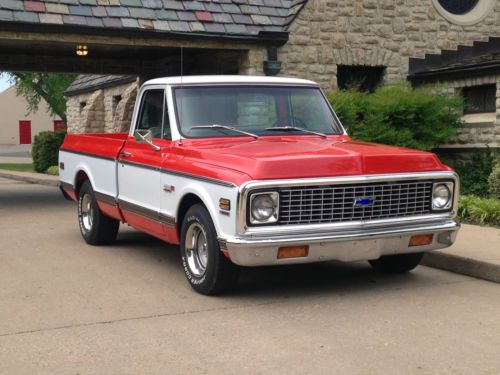 1971 cheyenne super,350/350,tilt,a/c,power steering,houndstooth,rally wheels,etc