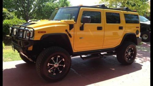 2003 hummer h2 yellow and proud