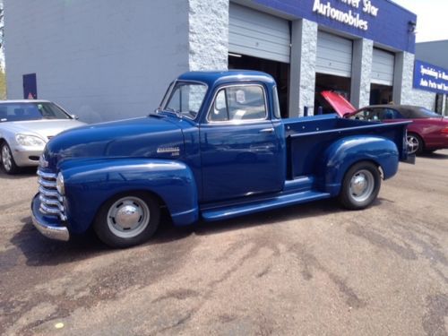 1953 chevrolet 5 window p.u.--body off restoration---400 miles since