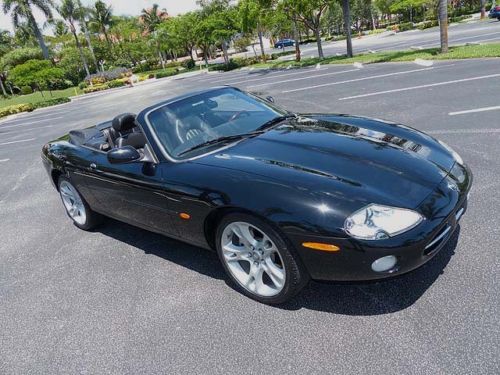 Extra sharp black-on-black 2003 xk8 convertible. florida car with 30k miles