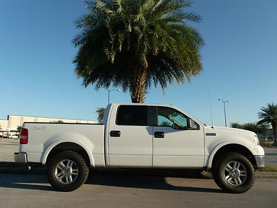 Ford f150 crew cab 4x4 lariat 4 door 5.4 v8 center shifter**florida truck**clean