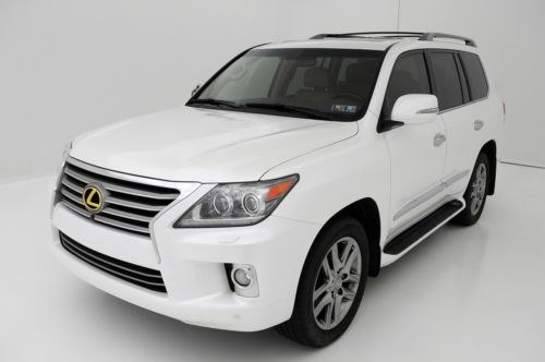 2013 lexus lx570 luxury pkg, 36k miles, starfire pearl,     hail damage