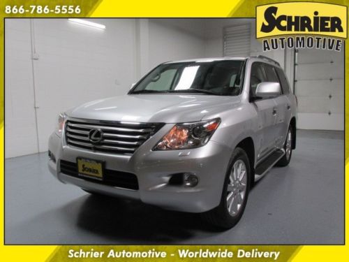 09 lexus lx 570 gray awd rear dvd 8 passenger home link